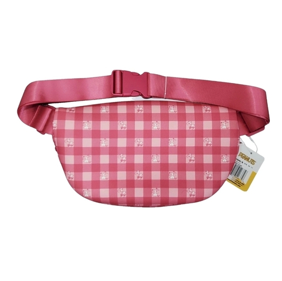Peanuts Snoopy Tag Along Waist Hip Bag Pack Pink Nwt - Picture 3 of 6